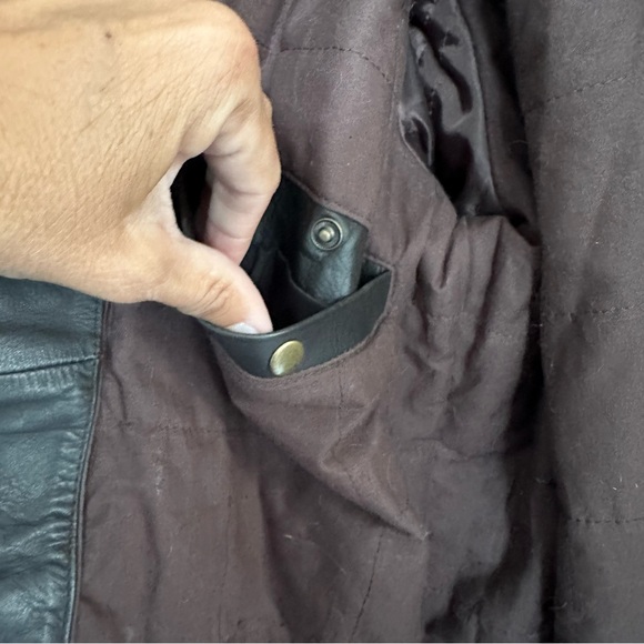 Wilson’s Leather Sean Vintage Leather Jacket Brown Large - Picture 9 of 12